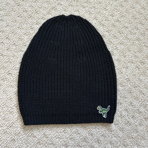 Coach beanie black wool knit hat - Picture 1 of 4